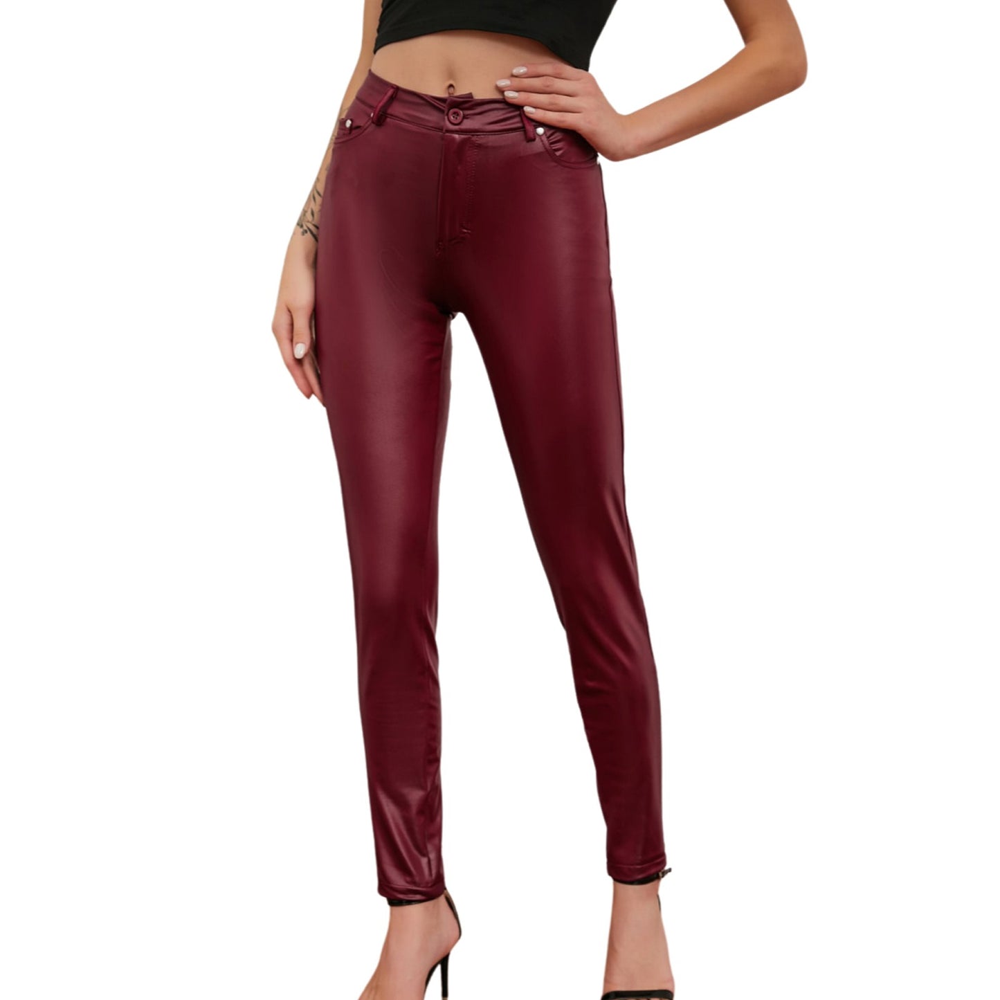 Leather Leaggings - Pants